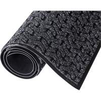 Tire-Track Entrance Mat, Wiper/Scraper, 4' x 6' x 3/8", Charcoal OSI Industrial Sales