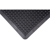 Anti-Fatigue Dome Matting, Bubbled, 2' x 3' x 1/2", Black, Rubber OSI Industrial Sales