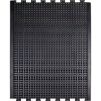 Anti-Fatigue Dome Matting, Bubbled, 3' x 4' x 1/2", Black, Rubber OSI Industrial Sales