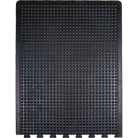 Anti-Fatigue Dome Matting, Bubbled, 3' x 4' x 1/2", Black, Rubber OSI Industrial Sales
