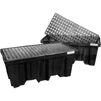 Nestable Spill Pallets, 66 US gal. Spill Capacity, 51" x 26" x 21" OSI Industrial Sales