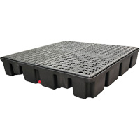 Nestable Spill Pallet Without Drain, 66 US gal. Spill Capacity, 49" x 49" x 10.5" OSI Industrial Sales