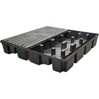 Nestable Spill Pallet Without Drain, 66 US gal. Spill Capacity, 49" x 49" x 10.5" OSI Industrial Sales