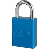 Cadenas de s&eacute;curit&eacute; American Lock, Bleu, Cl&eacute;s identiques, Aluminium, Largeur de 1-1/2" OSI Industrial Sales
