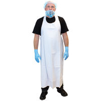 Tabliers en vinyle, Vinyle, Blanc, 35" la x 45" lo OSI Industrial Sales