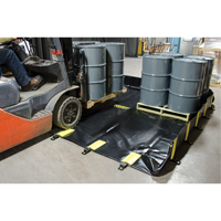 Rigid-Lock QuickBerm&reg;, 745 US gal. Capacity, 10' W x 10' L x 12" H, Stake Wall OSI Industrial Sales