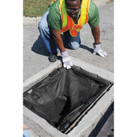 Square Ultra-Drain Guard&reg; Catch Basin Insert with Overflow Port, Oil & Sediment, 16" - 28" L x 20" - 36" W OSI Industrial Sales