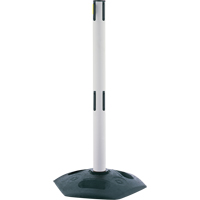 Dual Line Heavy Duty Receiver Post, 38" High, White OSI Industrial Sales