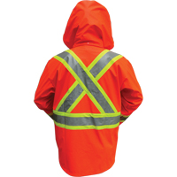 Vestes de s&eacute;curit&eacute; imperm&eacute;ables ignifuges haute visibilit&eacute; en polyur&eacute;thane, Petit, Orange haute visibilit&eacute; OSI Industrial Sales