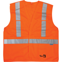 Vestes de s&eacute;curit&eacute; ignifug&eacute;es, Orange haute visibilit&eacute;, Moyen/Petit, Polyester OSI Industrial Sales
