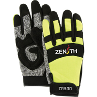ZM500 High-Visibility Cut-Resistant Mechanic's Gloves, HPPE Palm, Size Medium OSI Industrial Sales