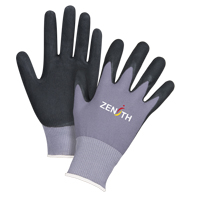 Gants ZX-1 de premi&egrave;re qualit&eacute; compatibles avec les &eacute;crans tactiles, 8/Moyen, R&ecirc;vetement Nitrile/Mousse de nitrile, Calibre 15, Enveloppe en Nylon OSI Industrial Sales