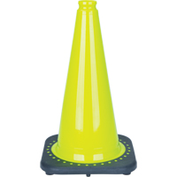 C&ocirc;ne de signalisation de premi&egrave;re qualit&eacute;, 18", Vert lime OSI Industrial Sales