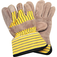 Double-Palm Fitters Gloves, Large, Split Cowhide Palm, Cotton Inner Lining OSI Industrial Sales
