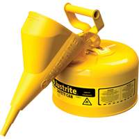 Bidons s&eacute;curitaires, Type I, Acier, 2,5 gal. US, Jaune, Homologu&eacute; FM/List&eacute; UL/ULC OSI Industrial Sales