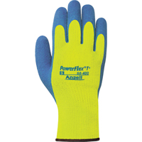Gants PowerFlex T° Hi Viz 80-400, 7/Petit, R&ecirc;vetement Latex de caoutchouc, Calibre 7, Enveloppe en Tissu &eacute;ponge OSI Industrial Sales