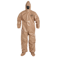 Tychem&reg; 5000 Protective Hooded Coveralls, Small, Brown OSI Industrial Sales