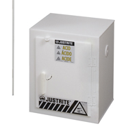Solid Polyethylene Acid Cabinets, 6 x 0.66043 Gal., 17" x 22" x 17" OSI Industrial Sales