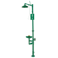 Combination Emergency Shower & Eye/Face Wash Station, Pedestal OSI Industrial Sales
