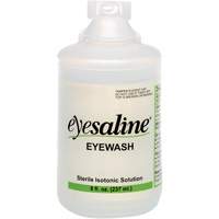 Saline Eyewash Bottles, Full Bottle, 8 oz. OSI Industrial Sales