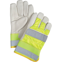 Yellow High-Visibility Superior Warmth Fitters Gloves, Large, Grain Cowhide Palm, Thinsulate Inner Lining OSI Industrial Sales