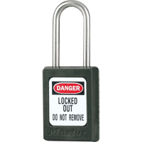 Cadenas de s&eacute;curit&eacute; S31 Zenex, Noir, Cl&eacute;s diff&eacute;rentes, Thermoplastique, Largeur de 1-3/8" OSI Industrial Sales