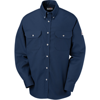 Flame-Resistant Dress Uniform Shirts, Small, Navy Blue OSI Industrial Sales