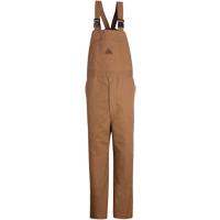 Flame-Resistant Duck Lined Bib Overalls, Medium, Brown OSI Industrial Sales