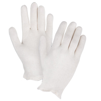 Gants d'inspection de poids moyen, Poly/coton, Poignet &agrave; ourlet, Dames OSI Industrial Sales