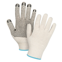Gants l&eacute;gers tricot&eacute;s &agrave; pois, Poly/coton, Un c&ocirc;t&eacute;, Calibre 7, T-Grand OSI Industrial Sales