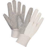 Gants en toile de coton &agrave; pois sur la paume, 8 oz, Petit OSI Industrial Sales