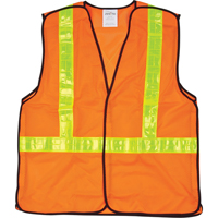 Veste de s&eacute;curit&eacute; pour la circulation d&eacute;tachable en cinq points, Orange haute visibilit&eacute;, Moyen, Polyester OSI Industrial Sales