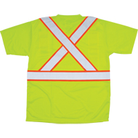 T-shirt conforme &agrave; la CSA, Polyester, Moyen, Jaune lime haute visibilit&eacute; OSI Industrial Sales
