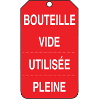 &eacute;tiquettes de s&eacute;curit&eacute; d'inspection et de contr&ocirc;le de l'&eacute;tat de l'&eacute;quipement, Papier cartonn&eacute;, 3-3/8" la x 5-7/8" h, Français OSI Industrial Sales