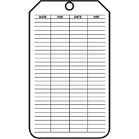 &eacute;tiquettes de s&eacute;curit&eacute; d'inspection et de contr&ocirc;le de l'&eacute;tat de l'&eacute;quipement, Plastique, 3-1/8" la x 5-7/8" h, Français OSI Industrial Sales