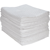 Premium Fine Fiber Sorbent Pads, Oil Only, 15" x 17", 30 gal. Absorbancy OSI Industrial Sales