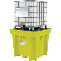 GRV Space-Saver sans drain, Capacit&eacute; de d&eacute;versement 275 gal. US, 57" x 57" x 48" OSI Industrial Sales