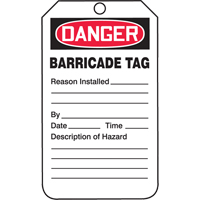 &eacute;tiquettes de s&eacute;curit&eacute;, Plastique, 3-1/4" la x 5-3/4" h, Anglais OSI Industrial Sales