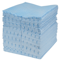 Premium Blue Bonded Sorbent Pads, Oil Only, 15" x 18", 30 gal. Absorbancy OSI Industrial Sales