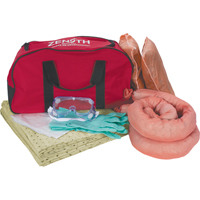 Trousse de lutte contre les d&eacute;versements de premi&egrave;re qualit&eacute; pour v&eacute;hicules, Mati&egrave;res dangereuses, Sac, Absorbance de 10 gal. US OSI Industrial Sales