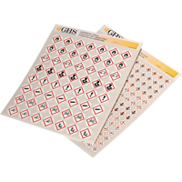 GHS Hazard Pictogram Label Variety Packs, Vinyl, Sheet, 1/2" L x 1/2" W OSI Industrial Sales