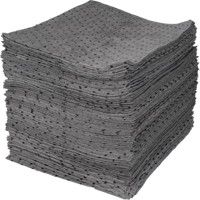 Feuilles absorbantes li&eacute;es de premi&egrave;re qualit&eacute;, Universel, 15" x 17", 30 gal. d'absorption OSI Industrial Sales
