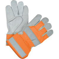 Premium Quality High Visibility Fitters Gloves, Large, Split Cowhide Palm, Cotton Inner Lining OSI Industrial Sales
