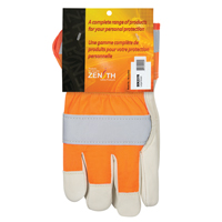Orange High-Visibility Superior Warmth Fitters Gloves, Large, Grain Cowhide Palm, Thinsulate Inner Lining OSI Industrial Sales