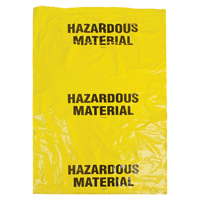 Hazardous Waste Bags, Infectious Waste, 60" L x 36" W, 208.2 L (55 Gal.) Capacity OSI Industrial Sales