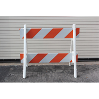 Barricades, En A, 28,6" lo x 40" h, Orange/Blanc OSI Industrial Sales