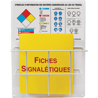 Panneaux de style panier pour mati&egrave;res dangereuses, Français, Compris reliures OSI Industrial Sales