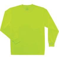 Chandail &agrave; manches longues non certifi&eacute; GloWear 8091, Polyester, Petit, Jaune lime haute visibilit&eacute; OSI Industrial Sales