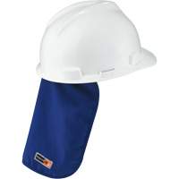 Tampon et voile pour le cou refroidissants et ignifug&eacute;s pour casque de s&eacute;curit&eacute; Chill-Its 6717FR, Bleu OSI Industrial Sales