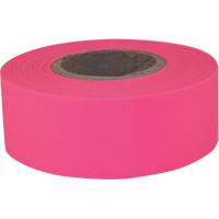 Ruban de signalisation Sub-Zero, 1,2" la x 150' lo, Rose fluorescent OSI Industrial Sales